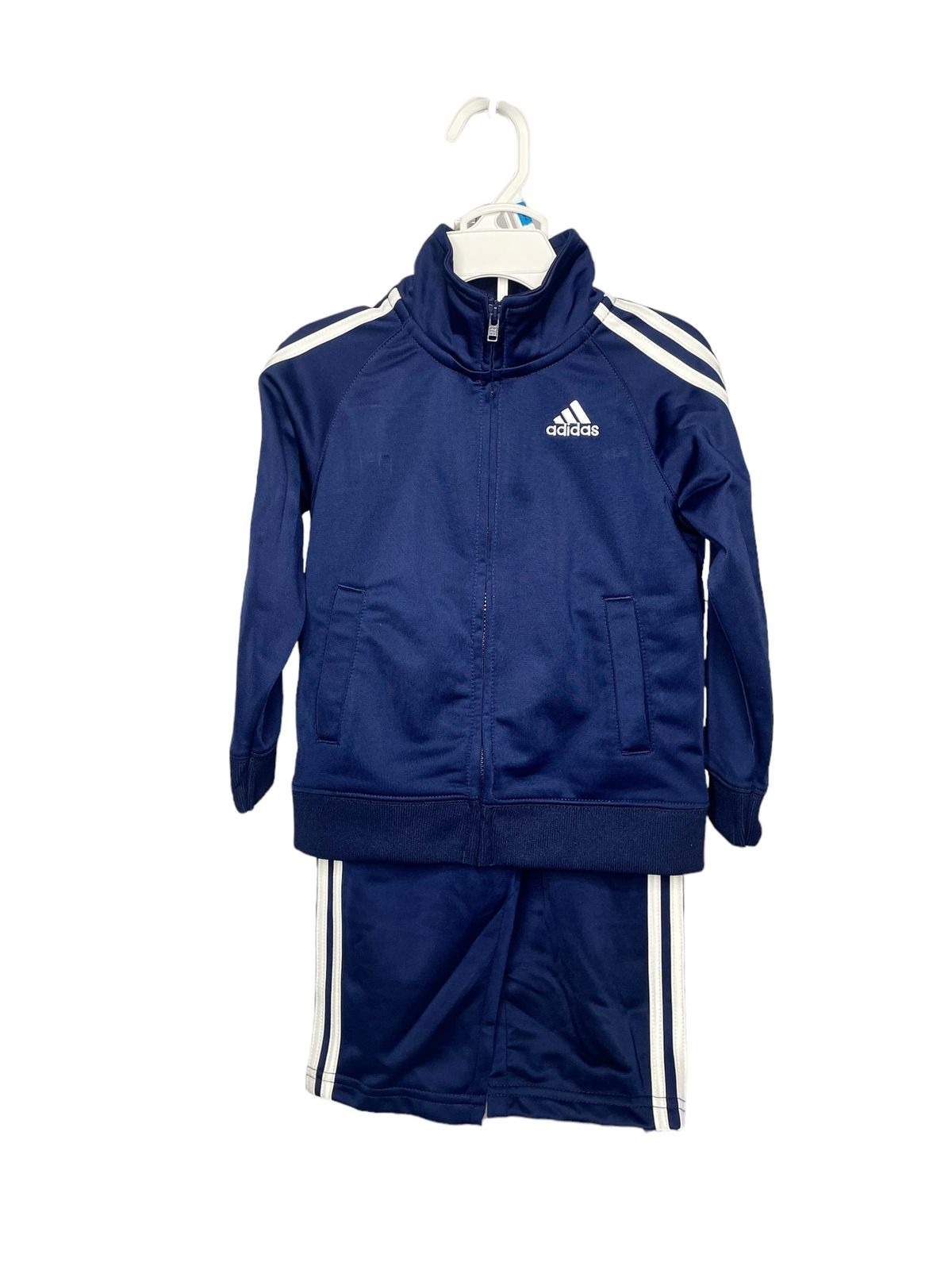 Conjunto Adidas Pantalones y Chamarra Azul - Talla 24M