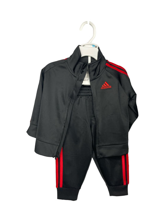 Conjunto Pants Adidas de Niño Negro con Rojo - Talla 6M