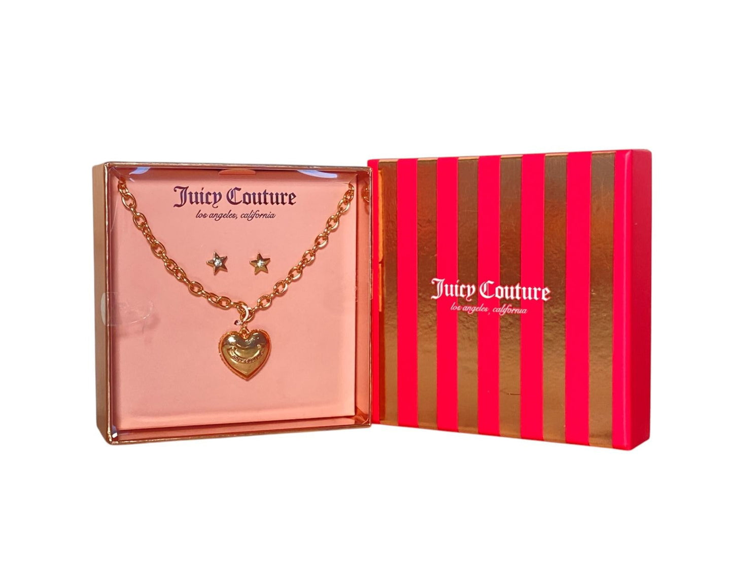 Set de Collar Juicy Couture Corazón con Aretes de Estrella